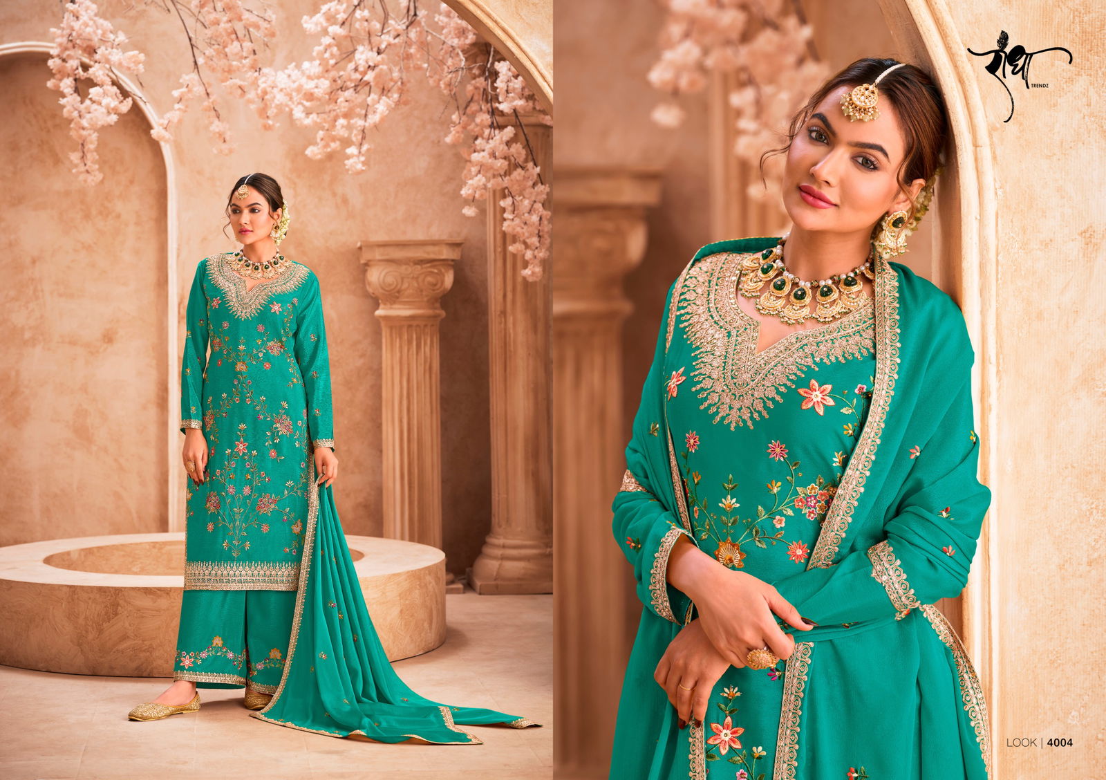 Jhalak By Radha Trendz Chinon Readymade Suits Wholesale Shop In Surat